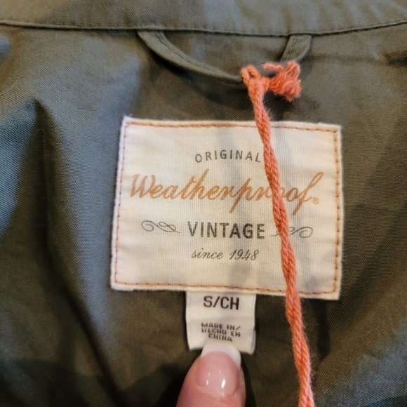 Weatherproof Vintage Army Green Lightweight Utility Jacket Size S - Picture 6 of 15